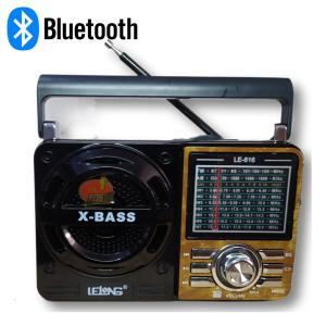 Rádio AM/FM - Pendrive - Cartão de memória - Bateria recarregável